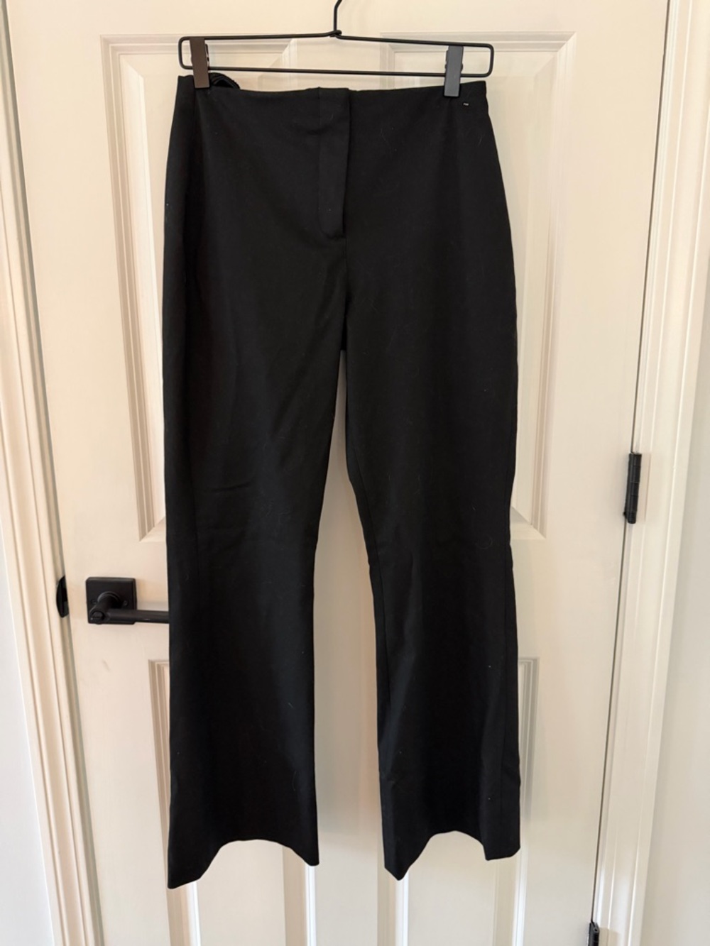 Abercrombie & Fitch Black Straight-Leg Dress Pants